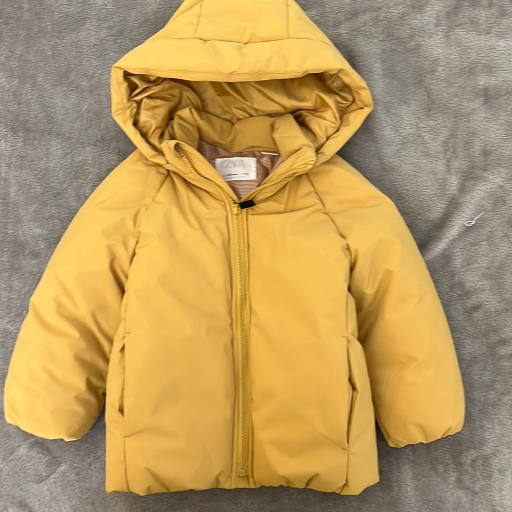 Yellow Zara jacket